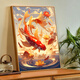 Koi springende Dragon Gate DIY Digital Ölmalereiempfindliche Aufnahmeuntersuchung Geburtstagsgeschenk handgefertigt Ölmalerei Handmalerei