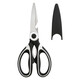Kitchen scissors Kitchen scissors Chicken bone scissors Powerful bone scissors Barbeque scissors Multifunctional scissors Panda food scissors Black and white scissors-2.5mm thickened version