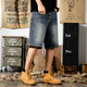 Rankdavid Light Luxus Neue Brand American Casual Retro Shorts Herren Sommer Lose großer Größe 2025 Neuem Stil Gebraucht 9926 Blau 28