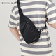 Kouyi new product gift gift trendy brand men's crossbody bag 2025 new fashion functional style postman bag breast bag commuting men's bag black black_Father's Day gift practical