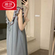 Langsha Koreanischer Stil Ins Stil sexy Rückenless Baumwolle weiche Nachthemd für Frauen in Sommerhärmen
