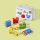 Sangetian Children's Face Change Cube Puzzle Builds Building Blocks Thinking Hands-On Braining Enfoque en los juguetes de interacción entre padres