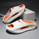 Doppelstar BA Special Wear Summer Pantoffers Herren-Outdoor-Kleidung 2024 Teenager im Freien dicker Sohle im Freien rutscht Unglück (LZ) WDSM-70483-2 Weiß Orange 42-43