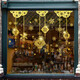 Fanru Feliz año nuevo 2023 Pegatinas Compras Mall Decoración Tiendas Ventana Palabra de vidrio Palabras de pared de Año Nuevo 6627 FUDA Hanging Ornaments