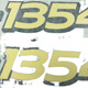 丽田机罩贴花贴字6B11046B12046B13546B1404拖拉机农机配件成套 6B1404一对