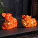 Yunhua Color Changing Tea Pet Lucky Pig Pig Arch Cabbage Tea Table Tea Table Play Golden Pig Fortune Creative Boutique Cute Pig Lucky Pig (Red Turns Gold) Small