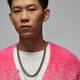 Nike (Nike) Jordan Camisa de punto 2024 Autumn Men's Rosa Pink Gradiente Cardigan Chaqueta FV7427-629 FV7427-629 M