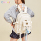 Cnoles cnoles cnoles Sac à dos pour femmes peut être amovible de niche lycée schol schol étudiant féminin peut mettre un ordinateur crème blanche