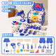 
Fanhua Children 3 to 6 years old toys girls early education 5 repair baby tool box screw screw disassembly set decoration repair boy 8 [Blue] Hippo tool table 82PC + electric drill