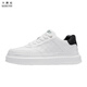 
Kashiyou men's shoes for spring new lightweight thick sole white shoes for men's lightweight and comfortable leather casual shoes sports shoes LC9193 white and black 39