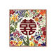 咏幻新婚喜字数字油画手工涂色丙烯油画 送朋友结婚礼物婚房装饰画 nx13576 80*80cm绷好实木内框+外框免安