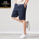 Classic car 100% pure cotton shorts for men 2025 summer thin style outfit sports mid-size pants for men loose casual five-point pants 9885B beige XL [121-140Jin[Jin equals 0.5 kg]]