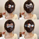 Light luxury bow duckbill hairpin for women 2025 new high-end one-word clip on the back of the head, grabber hairpin gift 1# Cherry White Puppy Duck Clip