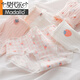 Modal girls' underwear for children aged 12 to 16 years old cotton junior high school college girls fresh purple mid-waist girls' underwear 6625 cute pink hearts 5 pieces 150 L suitable for 85-115 Jin [Jin equals 0.5 kg]