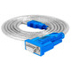 Z-TEK Lite USB to RS232 serial port cable nine hole db9 female USB to COM port conversion cable FT232 industrial grade 1.5 meters [ZE719] PL2303 chip