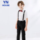 Yinuofang Kinder am 1. Juni Performance Kleidung Jungen School Uniform Klasse Kleider Overalls Kurzarmhosen Größe 150