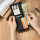 MashaLanti wallet men's head layer cowhide short wallet 2025 new large capacity card bag coupon wallet practical birthday gift