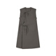 Jnby/Jiangnan Buyi 25 Sommer Neues chinesisches Kleid gerade ärmellose runde Hals weich und bequem 5p5g13570 255/Grüner Kaffee M.