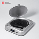Wu Brand New Product Sonic Youth CD Player High Fidelity High Thrust Bluetooth Creative Gift Retro Album Pure CD Player Portable Silver