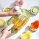 Reputation Special Offer Multifunctional Grater Home Shredding Kitchen Artifact Grater Slicer for Cutting Vegetables and Potato Shreds Dezhi Seiko 5 Blades + Hand Guard + Vegetable Storage Box