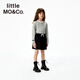 Little Mo/Co. Ropa para padres e hijos Little Moco Ropa para niños 25 ropa de otoño Nuevas chicas de manga larga Top Kbe3Teet10 Flower Medium Grey 165 165/80