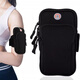 Zhizhou running arm bag ultra-thin new style mobile phone bag universal outdoor riding fitness marathon armband coin purse black suitable for mobile phones within 16.5cm in length