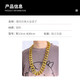 Wenzhi large gold chain fake gold imitation gold exaggerated large gold chain plastic imitation gold necklace personalized performance festival props gold (width 3.5cm long 80cm)