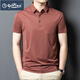 
Goldlion 2025 ice silk short-sleeved men's T-shirt middle-aged dad outfit summer thin casual breathable striped polo shirt men dark gray 15286 2XL 54 recommended weight 160-175 Jin [Jin equals 0.5 kg]