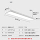 Dengling office restaurant chandelier full spectrum eye protection led flat panel strip light office building supermarket live broadcast room lighting decoration