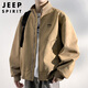 JEEP SPIRIT Jeep jacket men's jacket men's leather clothes autumn and winter casual high-end workwear style high-end handsome men's clothing