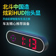 2025 new car electronic dog head-up display test voice broadcast Beidou HUD car early warning device high-end version head-up display-voice + colorful lights