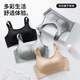 Sous-vêtements pour femmes de beauté urbaine pour filles sans cycle de soutien-gorge en acier pour les femmes qui soulèvent et les seins anti-agitation pour tenir les seins supérieurs et montrer de petits soutiens-gorge de sous-vêtements. Bra de sous-vêtements mince belle peau arrière L (taille recommandée: 36 / 80bcd)