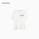 Calvin KLEINCKJEANS25 Frühherbst neuer Männer lässig Festkörperbrief drucken reine Baumwolle Lose kurzärmelige T-Shirt 4RC829G L1X-ICE Amber Green S