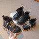 
Children's Martin Boots 2025 Spring and Autumn New Girls Boots Big Children's Short Boots Boys Winter Little Candy Duck/XTY9905 Black 33