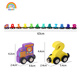 Regenbogenhaus Magnetisch Digitales Zug Spielzeug Kinder Puzzle Magnetische Bausteine ​​zusammengebautes Baby Girl 1-8 Jahre altes Spielzeug Magnetischer Digitalzug 12 Abschnitte (Bagentyp) Farbmuster Zufall