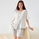 
Youkeshu pajamas Lacele Tensi Ladies Chinese style home new style suit pajamas women's style slim and can go out for summer Lotus gray L