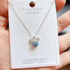 
QUAMER Old Phoenix Gold Store Style S925 Sterling Silver Moissan Diamond Mickey Head Minnie Fashion Clamboy Necklace Women's Cute Trend 15911 Carats