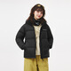 Tambor down jacket for men and women, short removable hood, autumn and winter warm bread coat TE5550370Z Aurora Black 170