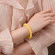Dara (dara) Russian chicken fat yellow beeswax bracelets for men and women, about 11.8g, practical as a Chinese Valentine's Day gift for dad and elders