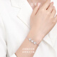 Zokai platinum bracelet PT950 butterfly bracelet simple and versatile Chinese Valentine's Day gift S05242 about 6.06g