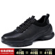 
NOSSKISS International Luxury Brand Men's Shoes 2025 New Leather Sports and Casual Shoes Summer Hollow Breathable Soft Sole Hiking Shoes Black [Hidden Breathable] 40 Equal to Sports Shoes 41 Size