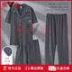 Yalu Pajamas Men's Summer Pure Cotton Pantalon Shorts à manches courtes à manches courtes à manches