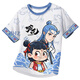 Balabala Children's Pyjamas Little Boy Modal Thin Summer Boy Big Children Three-Piece Set Home Clothes Nezha 2025 Nouveau modèle 1M - ST-12347 170 8 Tailles (100-110) CM