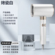 Sangsha high-speed hair dryer for hair use, household hair dryer, light sound, negative ions, high power, no harm to hair, high wind power, constant temperature, large air volume, quick drying electric air blower 2400W hair care hair dryer, high configuration and high rotation 2400w, porcelain white