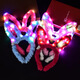 SNQP luminous headband headband concert children's flash headband shiny hairpin rabbit ears with light props night market stall batch 14 lights plush rabbit ear headband random color 1