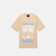 VERSACE JEANS COUTURE/[Season end discount] Men's T-shirt Fashionable casual round neck short sleeves E727-beige XL