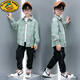 G.duck children's clothing boys' shirt spring and autumn children's shirt long-sleeved cotton 2026 new medium and large children's plaid casual jacket orange double label shirt 110 size (suitable for height around 100cm)