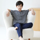 Mannido Children's Pyjamas Boys Spring and Automne Coton Coton Pantalage à manches courtes Vêtements à domicile Ensemble de garçons Big Child Childre
