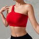 Beautiful Back Sports Bra Women's Shockproof Running Yoga Vest Pilates Fitness Bra Summer Thin Red L