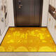 Yonghuan Jinbao golden feng shui entrance door floor mat diatom mud entrance door home foot mat, Fulu Ankang-Golden-12161 50*80cm upgraded diatom mud